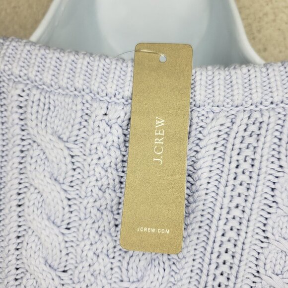 NWT J Crew Sz XXS Chunky Cable Knit Sweater, Lilac (1295 - Picture 5 of 7